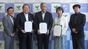 「立花家史料館・柳川市（柳川古文書館）との連携による史料画像のWEB公開」記者会見の様子